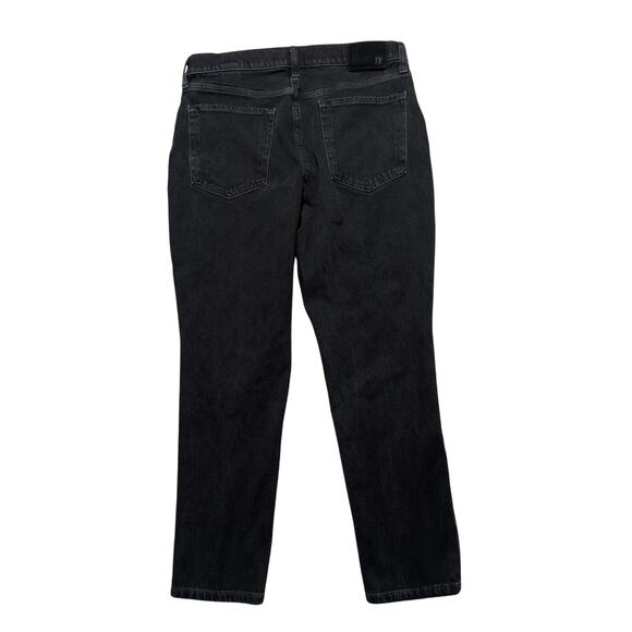Banana Republic Woman's Black, High rise, Denim Jeans 31 (14), Slightly tapered - Picture 2 of 15